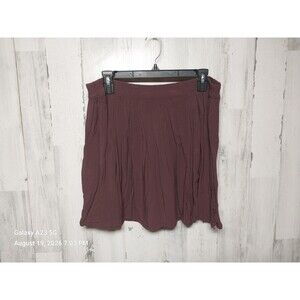 Brandy Melville One Size Fits All, Maroon Flowy Short Skirt